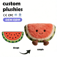Jouets en peluche en coton super doux en forme de crème glacée, fabriqués directement en usine, de haute qualité, avec technique de broderie personnalisée