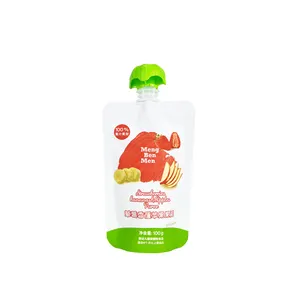 Fruitpuree Sap Voedselverpakking Mondstuk Pouch Stand Uwindow Deur Switchal Ny Alblakm Aanpassen Ontwerp Herbruikbare Baby Melk Zak