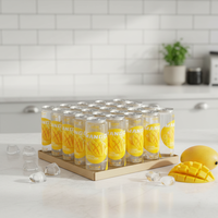 Boissons gazeuses aromatisées à la mangue tropicale, faibles en glucides, en canettes PET de 350 ml, marque privée, Chine