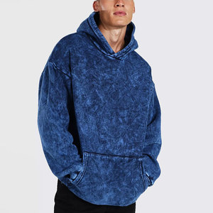 Sudadera con Capucha Premium 100% Algodón para Hombre, Estilo Vintage, Lavado Ácido, con Bolsillos, Ecológica, Transpirable, Casual, para Invierno - Product Image 1
