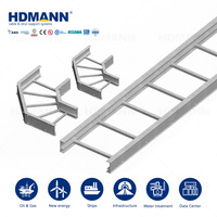 Échelle à câbles en fibre de verre GRP FRP non conductrice Hdmann ABS homologuée 300 mm pour la distribution de câbles haute tension dans les centrales électriques