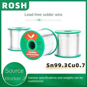 500g/Roll 1.0mm Wire Sn99.3cu0.7 For Smt Soldering Wire Solder Drug Core 2% Tin Wire For Soldering