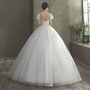 Speed sell through the new wedding garza Bud silk of tall waist harness abito in chiffon abito da sposa taglio pesce - Product Image 6