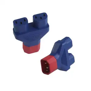 V-Lock Iec C13-C14 C14 Plug Dual C13 Connector Socket Y Splitter Netsnoer