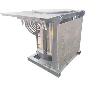 4T intermediate frequency stainless steel induction melting furnace