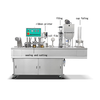 Usine automatique de remplissage et de scellage de gobelets liquides