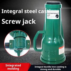 Equipo de elevación de gato de tornillo de vehículo pequeño para la industria de la construcción 10t 20t Gato mecánico de coche de trinquete de manivela de perfil bajo - Product Image 5