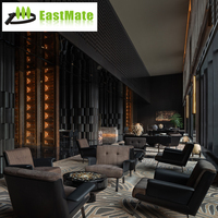 Ensemble de canapés en tissu trois places de luxe moderne avec structure en bois massif pour hall d'hôtel et espaces publics, taille et couleur personnalisables, durable