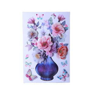 Vinilo Decorativo Personalizado 7D/8D con Diseño Floral para Pared, Adhesivo, Impresión UV, PVC, para Decoración del Hogar y Sala de Estar - Product Image 5