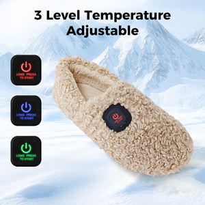 Pantuflas Calefactables, Calentadores <span class=keywords><strong>de</strong></span> Pies para Hombre y Mujer, <span class=keywords><strong>Zapatos</strong></span> Calefactables con Batería Recargable <span class=keywords><strong>de</strong></span> 2500 mAh y Suela Antideslizante para Oficina en Casa - Product Image 3