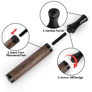 Pomelo Acier Inoxydable Noir Pendentif Soulagement De La Congestion Arrêter De Fumer Tube <span class=keywords><strong>Huile</strong></span> <span class=keywords><strong>Essentielle</strong></span> Coton Mèche <span class=keywords><strong>Allergie</strong></span> Fruits Inhalateur Nasal - Product Image 4