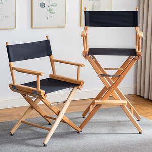 OEM ODM Customized Portable <strong>Director</strong> <strong>Chair</strong> <strong>Garden</strong> Outdoor Solid Wood Iron Frame Folding Leisure <strong>Chair</strong> with Modern Design - Product Image 1