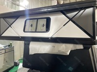 Hiperlion Camper de Alumínio para Caçamba de Caminhonete com Tenda de Teto Impermeável de Abertura Rápida para Uso em Quatro Estações para Tacoma