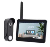 Sonnette de porte sans fil avec caméra vidéo, écran tactile 7 pouces, détection de mouvement 1080P, sécurité domestique, prise en charge de la carte TF
