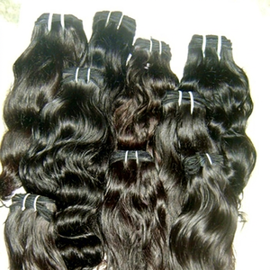 Cheveux Remy à double trame tissée à la machine, ondulés, 2025, vente chaude, tissage de cheveux humains Remy du Tamil Nadu - Product Image 1