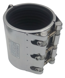Abrazadera de Reparación Rápida de Acero Inoxidable de Alta Presión Resistente a la Corrosión para Conexiones de Tuberías Plegables, 1 Pieza para Construcción - Product Image 3