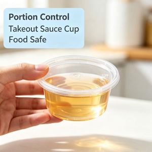 Emballage à emporter, récipient en plastique jetable, gobelet à condiments en PP anti-fuite pour le ketchup et la sauce - Product Image 2