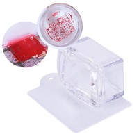 Plaque à ongles française en gros directe d'usine avec grattoir conception imprimée d'outil d'ongle de joint de Silicone chaud transfrontalier