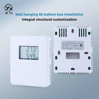 CWS86 Indoor Wall-mounted Temperature Humidity Transmitter IP30 Rated 1 Year Warranty OEM/ODM RS485 LCD Display ABS Star Meter