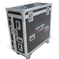 Flight case sur mesure avec compartiment pour console de mixage numérique Allen & Heath DLive C3500, en aluminium robuste, pour transport sur route