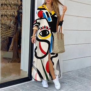 TW <span class=keywords><strong>Ropa</strong></span> de Mujer <span class=keywords><strong>Tallas</strong></span> <span class=keywords><strong>Grandes</strong></span> Vestido Casual para Dama MOQ Bajo Vestidos Largos para Mujer - Product Image 5