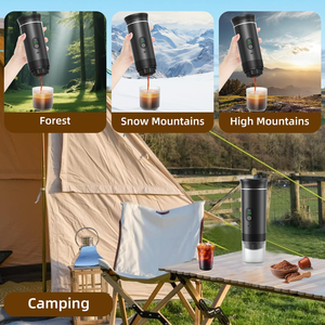 Hot Cold <b>Automatic</b> <b>Coffee</b> Maker with Brew System Portable for Car Support Ground <b>Coffee</b> Capsule Compatible - Product Image 4
