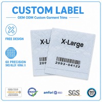 Étiquette principale tissée personnalisée avec support d'illustration, panneau de logo pour vêtements, pour les propriétaires de marques, marquage des doublures, pour les producteurs et les comptes de gros