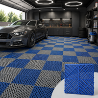Abnehmbare PP-Garagenbodenmatten 40*40*1,8cm Verschleißfeste Ineinandergreifende Kunststoffböden für Autowaschanlagen