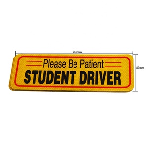 Pegatinas magnéticas reflectantes para el coche, pegatinas magnéticas personalizadas para el conductor del estudiante, las mejores nuevas - Product Image 3