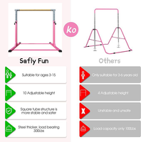 Barres parallèles pliables portables en acier ABS à hauteur réglable, marque Shifeng, pour usage domestique, musculation, fitness pour enfants, gymnastique 1