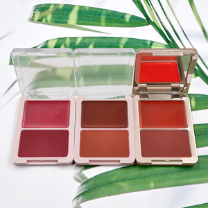 Etiqueta privada Labio Mejilla Doble uso Vegan Cruelty Free Blush Impermeable Contour Blush Crema de maquillaje Blush Two-Tone Blush Logotipo personalizado - Product Image 5