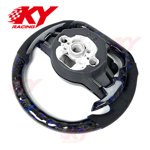 พวงมาลัยคาร์บอนไฟเบอร์แบบ LED RPM สำหรับรถโฟล์คสวาเกน กอล์ฟ ซีรีส์ สปอร์ต สำหรับ VW Golf Mk7 Mk7.5 GTI R 7R Polo Tiguan Jetta Scirocco - Product Image 4