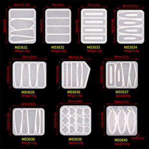 Venta al por mayor de pinzas para el pelo con personalidad personalizada para chica, molde de epoxi de cristal DIY, horquillas de silicona, herramientas para pasteles, molde para velas - Product Image 3