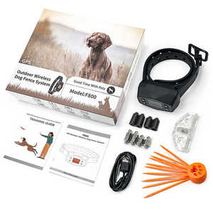 IPetDog Système de clôture sans fil étanche pour chien avec portée de contrôle de 999 yards, produit d'entraînement et de gestion du comportement GPS inoffensif - Product Image 1