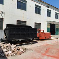Chariot minier souterrain à voie étroite Zlinktric, série MGC, nouvelle génération, robuste, avec pompe et roulement, capacité 510 kg