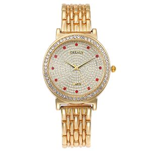 Luxury Geneva Brand fashion gold watch women ladies Crystal dress <span class=keywords><strong>orologi</strong></span> da polso al quarzo - Product Image 6