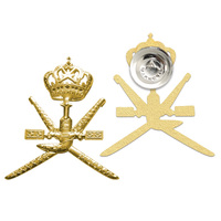 Prix usine Oman Drapeau Insignes Pins Badges Nov 18 Emblème Officiel Armoiries Téléphone Autocollants Fête Nationale Cadeaux Promos Personnalisé