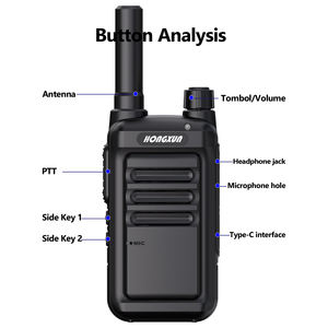جهاز اتصال لاسلكي هونغشون C1Plus بقوة 10 واط، تناظري UHF، مدى طويل، مجموعة من قطعتين، 16 قناة، مسح القنوات، مقاوم للماء، تردد 400-520 ميجاهرتز، بطارية 3500-4000 مللي أمبير، مدى 0-10 كم - Product Image 3