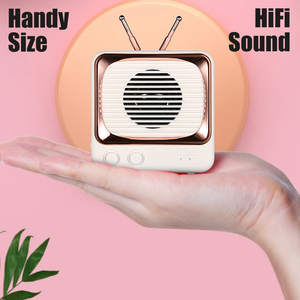 חדשנות מיני מוסיקה אלחוטי רטרו טלוויזיה רמקול עבור מטבח חדרי שינה שולחן מדף מסיבת נסיעות - Product Image 4