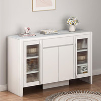 Dekorasi rumah Modern Sideboard prasmanan konsol meja dapur lemari penyimpanan lemari kaca untuk ruang makan & ruang tamu furnitur