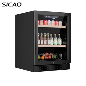 Mini Nevera para Vinos de Acero Inoxidable, Ecológica, de 150L, con Puerta Blanca, Control de Humedad y Temperatura, para 2-20 Grados Centígrados - Product Image 1
