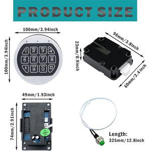 Suku Cadang Brankas La-Gard Pengganti Penutup Digit Baja Kunci Brankas Anti-Maling Aluminium Keypad Digital Kunci Brankas Elektronik untuk - Product Image 2