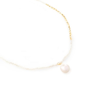 Milskye elegante joyería 925 plata esterlina 18K chapado en oro barroco perla mini Pepita collar de cuentas - Product Image 3