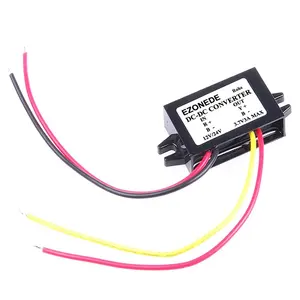 DC-DC Converter 12V 24V untuk 3.7V 3A 11.1W Buck Modul Mobil Step Down Transformer Tahan Air Tegangan Regulator