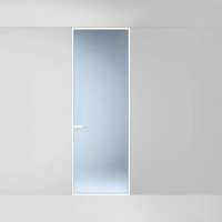 Porte battante en aluminium et verre pour commerce, porte d'entrée double à la française moderne pour vitrine