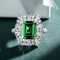 Cawcaoshi — bagues de fiançailles de luxe, pierres précieuses vertes, argent 925, émeraude, nouvelle collection Design, pour femmes