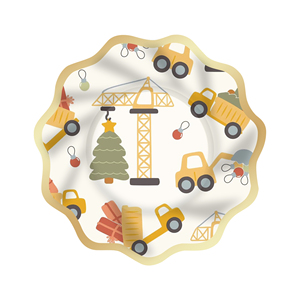 DAMAI Kids Party Decorations <b>Sets</b> Disposable Party <b>Plate</b> <b>Square</b> Lattice Cars Trucks Paper <b>Plates</b> Cups - Product Image 3