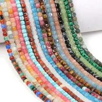 Perles d'espacement en cristal œil de tigre naturel, facettées, cube carré, 5 mm, pour la fabrication de bijoux, bracelets, colliers, boucles d'oreilles DIY