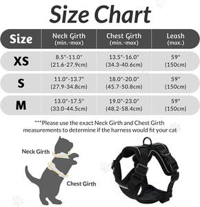 Kingtaleトレンド製品2024新着キャットアクセサリー反射メッシュハーネス調節可能なキャットハーネスとリーシュ - Product Image 6