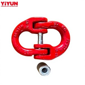<span class=keywords><strong>Manille</strong></span> de connexion à double étrier en U fileté pour élingue de chaîne de 8 mm, pour raccordement en acier finlandais - Product Image 4